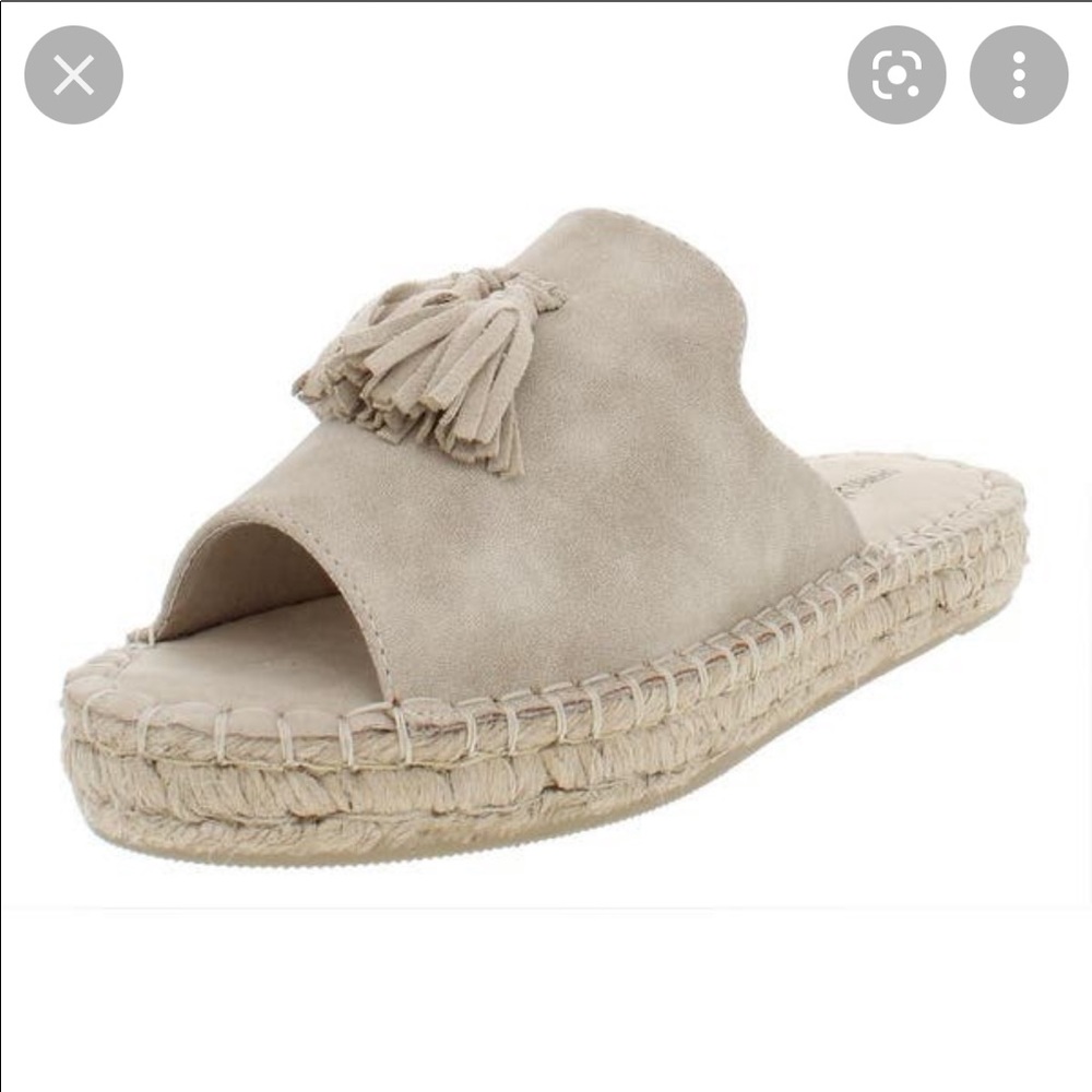 Tan espadrille sandals